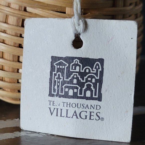 Ten Thousand Villages Rattan Rattle / Shaker - Picture 7 of 7